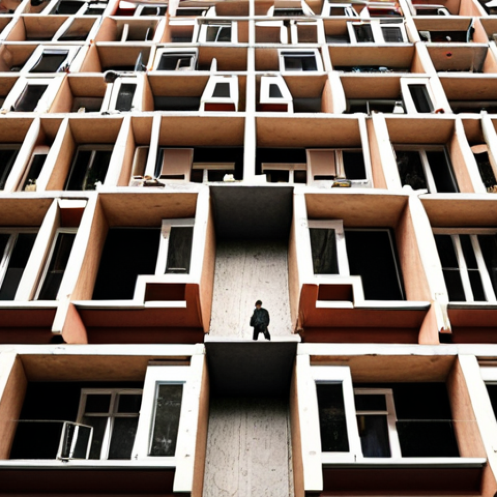 **Prompt:** A diverse group of people, some newly arrived, struggling to navigate a complex, overcrowded Stockholm housing market visualized as a maze filled with "Hyra," "Bostadsrätt," and "Kö" signs. Emphasize the challenges of finding affordable and non-discriminatory housing. Style: Realistic, slightly gritty.